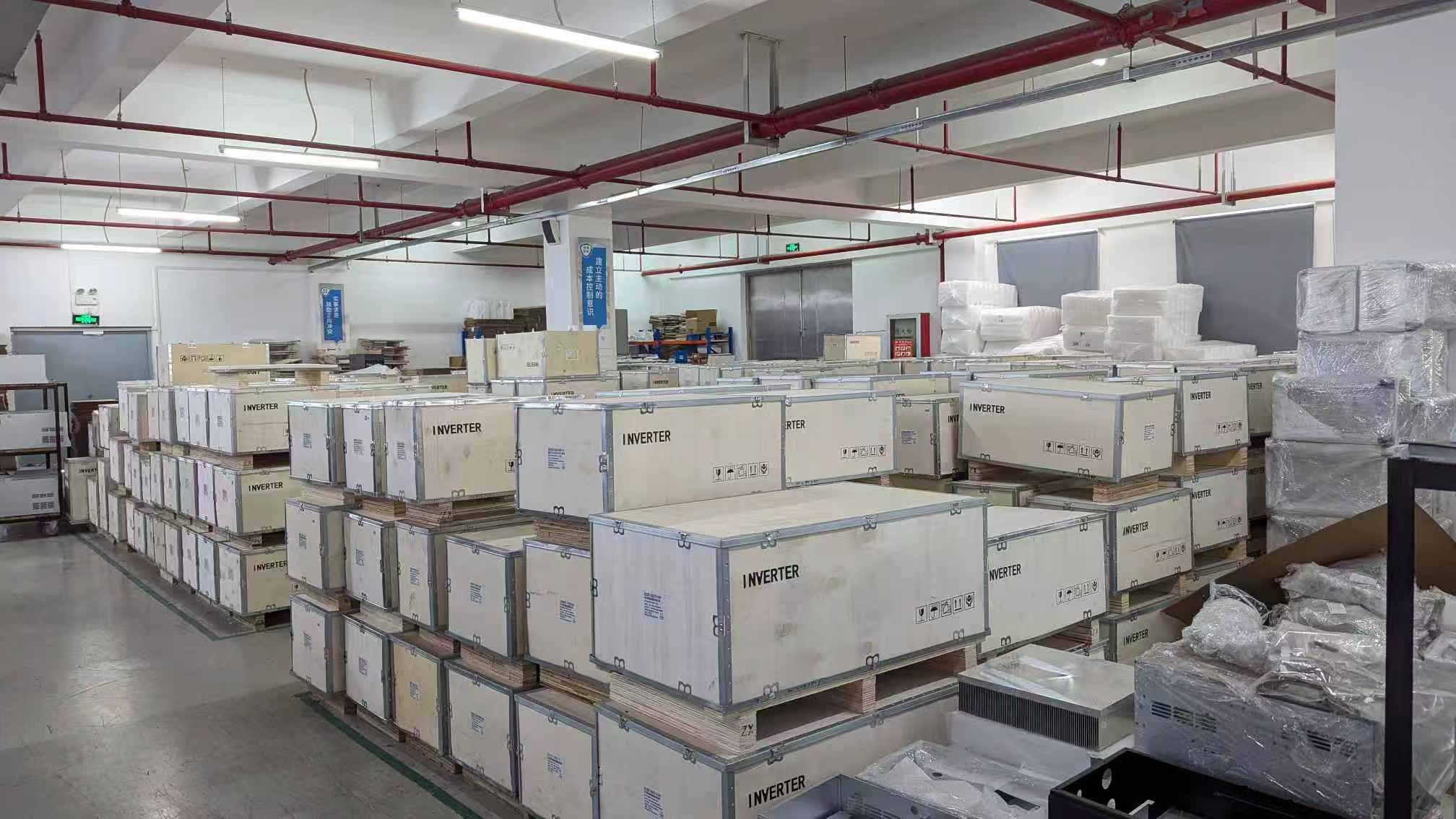 Frequency inverter ready for delivery
